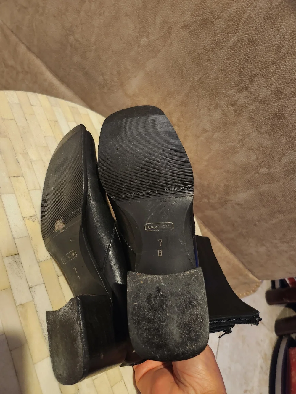 Coach Betsey leather boots size 7 - Picture 5 of 8